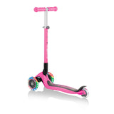 GLOBBER PRIMO FOLDABLE SCOOTER WITH LIGHTS - PINK