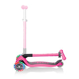 GLOBBER PRIMO FOLDABLE SCOOTER WITH LIGHTS - PINK