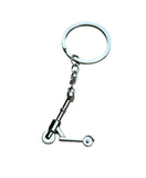 ATLASCo ENGRAVED SCOOTER KEY RING - SILVER