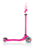 GLOBBER PRIMO SCOOTER WITH LIGHTS - NEON PINK
