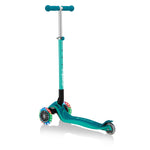 GLOBBER PRIMO FOLDABLE PLUS SCOOTER WITH LIGHTS - EMERALD GREEN