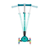 GLOBBER PRIMO FOLDABLE PLUS SCOOTER WITH LIGHTS - EMERALD GREEN