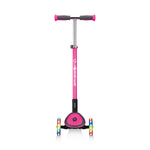 GLOBBER ELITE DELUXE SCOOTER WITH LIGHTS - NEON PINK