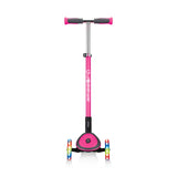 GLOBBER ELITE DELUXE SCOOTER WITH LIGHTS - NEON PINK