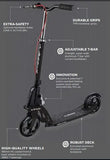GLOBBER ONE K ACTIVE BR ADULT SCOOTER WITH HANDBRAKE - BLACK