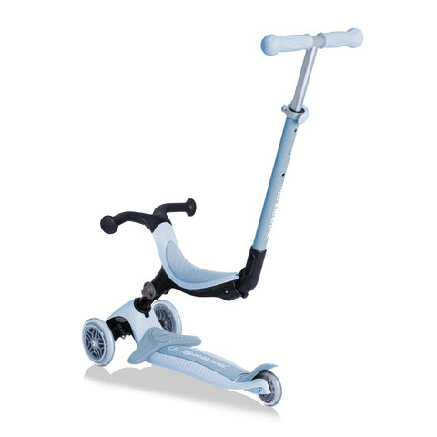 GLOBBER ECOLOGIC GO UP FOLDABLE PLUS CONVERTIBLE SCOOTER - BLUEBERRY