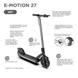 Globber E-MOTION 27 Electric Scooter - Black/Titanium