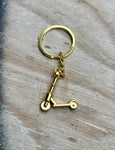ATLASCo ENGRAVED SCOOTER KEY RING - GOLD