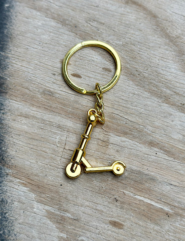 ATLASCo ENGRAVED SCOOTER KEY RING - GOLD