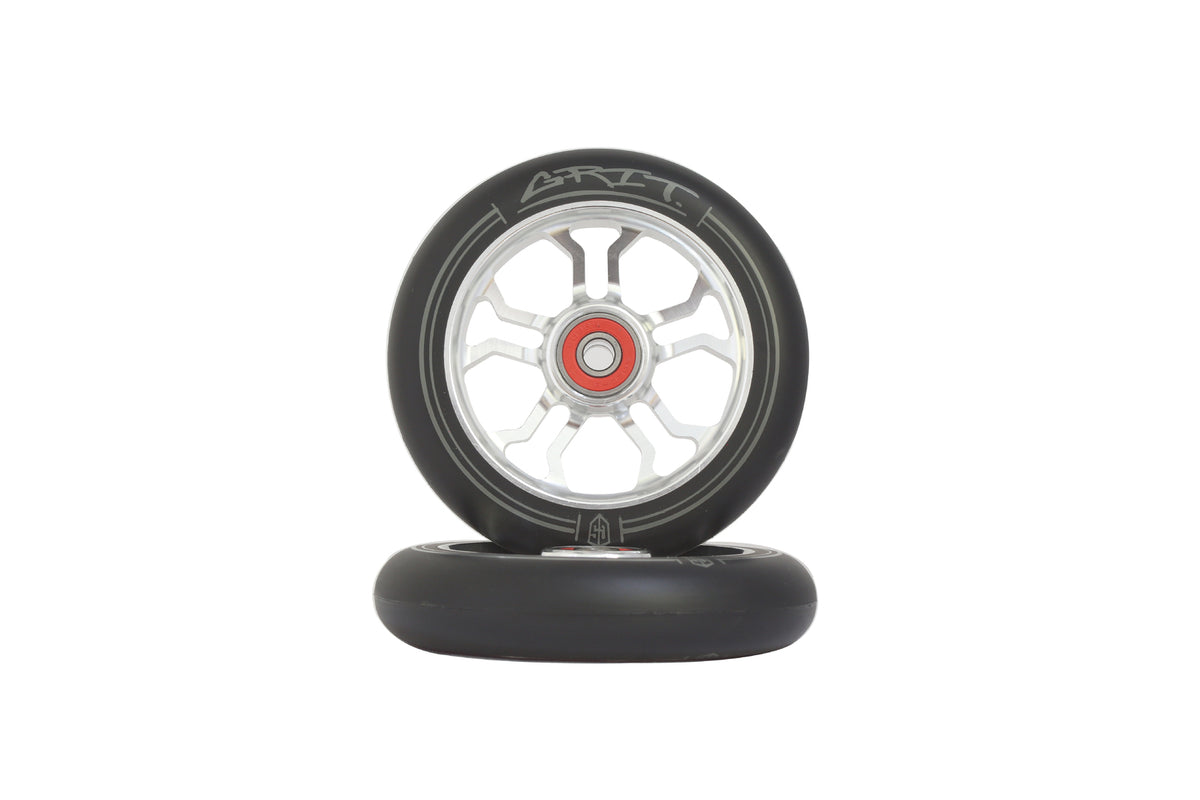 GRIT 10R WHEELS /SILVER BLACK PU