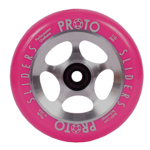 PROTO STARBRIGHT SLIDERS SCOOTER WHEELS 110mm - PINK - AtlasCo.Online | Kick-Ass Range of Scooters Delivered to Your Door