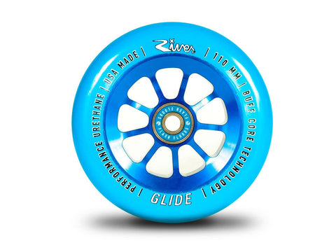 River Wheel Co Natural Glides 110mm - Sapphire - AtlasCo.Online | Kick-Ass Range of Scooters Delivered to Your Door  